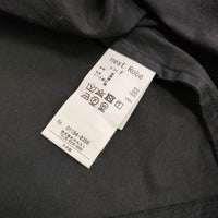 nest Robe レースVネックドレス 01194-8358 リネンコットン ワンピース ブラック レディース ネストローブ【中古】5-0908S♪
