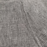 Fog with nest Robe コサージュ付き リネン 千鳥格子 サロペット ブラック ホワイト レディース フォグウィズネストローブ【中古】5-0908M♪