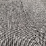 Fog with nest Robe コサージュ付き リネン 千鳥格子 サロペット ブラック ホワイト レディース フォグウィズネストローブ【中古】5-0908M♪