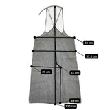 Fog with nest Robe コサージュ付き リネン 千鳥格子 サロペット ブラック ホワイト レディース フォグウィズネストローブ【中古】5-0908M♪