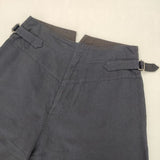 MHL. 595-0143503 COTTON LINEN TWILL 定価26000円 クロップド パンツ 20SS ネイビー レディース エムエイチエル【中古】5-1218M∞