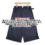 MHL. 595-0143503 COTTON LINEN TWILL 定価26000円 クロップド パンツ 20SS ネイビー レディース エムエイチエル【中古】5-1218M∞