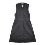 MHL. 595-0156501 FINE COMPACT COTTON POPLIN 定価26000円 ノースリーブ ワンピース 20SS ブラック レディース エムエイチエル【中古】5-1218M∞