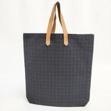 HERMES アメダバGM コットン インド製 レザーハンドル トートバッグ ブラック レディース エルメス【中古】5-1006G∞