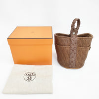 HERMES タムール PM TAMOURE バケットバッグ ハンドバッグ ブラウン レディース エルメス【中古】5-1001G◎