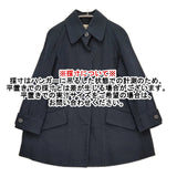 HERMES ヴィンテージ バックジップ コットンキャンバス サイズ36 コート ネイビー レディース エルメス【中古】5-0908M♪