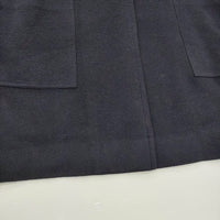 HERMES ヴィンテージ カシミヤ オーバーサイズ サイズ40 コート ネイビー レディース エルメス【中古】5-0908A♪