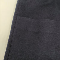 HERMES ヴィンテージ カシミヤ オーバーサイズ サイズ40 コート ネイビー レディース エルメス【中古】5-0908A♪