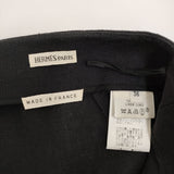 HERMES マルジェラ期 リネン サイズ36 スカート ネイビー レディース エルメス【中古】5-0908M♪