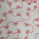 tricot COMME des GARCONS 刺繍 半袖 ブラウス シャツ AD2007 ホワイト レッド レディース トリココムデギャルソン【中古】6-0323S∞