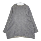 45R/45rpm ふわふわ二重織deTシャツ（インディゴ） ガーゼ 定価29700円 ブラウス シャツ ブルー グレー レディース フォーティーファイブアールピーエム【中古】6-0228M∞