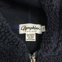 GYMPHLEX フード付き ボアベスト サイズ14 J-0855 PL ジップアップ ベスト ネイビー レディース ジムフレックス【中古】5-1014T♪