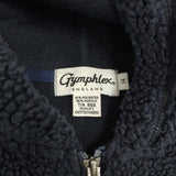 GYMPHLEX フード付き ボアベスト サイズ14 J-0855 PL ジップアップ ベスト ネイビー レディース ジムフレックス【中古】5-1014T♪