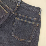 YAECA 9-14W ワイドテーパードデニム 28 定価18700円 コットン ジーンズ デニムパンツ ブルー INDIGO レディース ヤエカ【中古】6-0101G∞