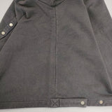 agnes b. カーディガン プレッション 裏起毛 フランス製 スナップボタン カーディガン グレー レディース アニエスベー【中古】5-1020T∞