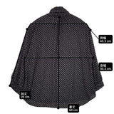 Steven Alan ドットジョーゼットスカーフカラーブラウス チュニック ブラウス シャツ ブラック レディース スティーブンアラン【中古】6-0307M∞