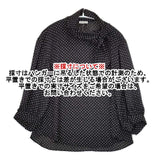 Steven Alan ドットジョーゼットスカーフカラーブラウス チュニック ブラウス シャツ ブラック レディース スティーブンアラン【中古】6-0307M∞