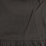 DRIES VAN NOTEN ベルギー産 コットン ギャザー サイズ38 五分袖 ブラウス シャツ ブラック レディース ドリスヴァンノッテン【中古】6-0410S△