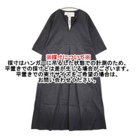 TICCA キーネックロングワンピース 定価31900円 0221407024 ワンピース ブラック レディース ティッカ【中古】5-0908S♪