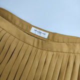 TOMORROWLAND フェイクスエード プリーツスカート 定価15840円 ロングスカート マスタード レディース トゥモローランド【中古】5-1020T∞