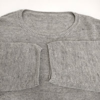 Spick and Span リネンコットンルーズプルオーバー 定価16500円 ニット 25SS グレー レディース スピックアンドスパン【中古】5-0908M♪