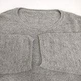 Spick and Span リネンコットンルーズプルオーバー 定価16500円 ニット 25SS グレー レディース スピックアンドスパン【中古】5-0908M♪