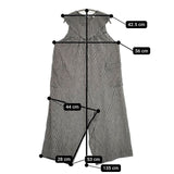 bulle de savon ギンガムチェック 0301PT013232 オールインワン コットン サロペット ホワイト ブラック レディース ビュルデサボン【中古】6-0101M∞