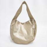 REN 未使用 ワンショルダー メタリック ピッグスキン 豚革 ショルダーバッグ ゴールド レディース レン【中古】6-0101G∞