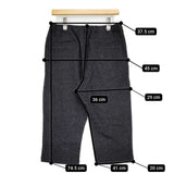 style+confort tricot ウール クロップドパンツ チャコールグレー レディース スティールエコンフォール【中古】5-1020T∞