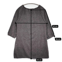Le Minor ウール混 七分袖 サイズ1 ニット グレー レディース ルミノア【中古】5-1014T♪