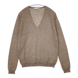 evam eva E143K047 ウール Vネック セーター ニット ベージュ レディース エヴァムエヴァ【中古】5-1020T∞