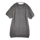 John Molloy アルパカ100％ 半袖 07F/W ロング カーディガン グレー レディース ジョンモロイ【中古】5-1014T♪