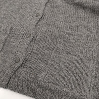 John Molloy アルパカ100％ 半袖 07F/W ロング カーディガン グレー レディース ジョンモロイ【中古】5-1014T♪