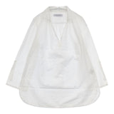 BEAUTY&YOUTH UNITED ARROWS コットンライトロングプルオーバー チュニック ブラウス シャツ ホワイト レディース ビューティアンドユース【中古】6-0323M∞