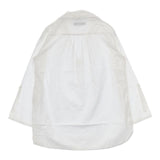BEAUTY&YOUTH UNITED ARROWS コットンライトロングプルオーバー チュニック ブラウス シャツ ホワイト レディース ビューティアンドユース【中古】6-0323M∞