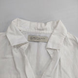 BEAUTY&YOUTH UNITED ARROWS コットンリネン プルオーバー ブラウス シャツ ホワイト レディース ビューティアンドユース【中古】6-0323M∞