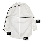 BEAUTY&YOUTH UNITED ARROWS コットンリネン プルオーバー ブラウス シャツ ホワイト レディース ビューティアンドユース【中古】6-0323M∞