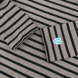 ORCIVAL RC-6818 ボーダー チュニック コットン ワンピース グレー ブラック レディース オーシバル/オーチバル【中古】6-0101M∞