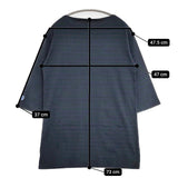 ORCIVAL RC-6819 ボーダー コットン チュニック ワンピース グリーン パープル レディース オーシバル/オーチバル【中古】6-0101M∞