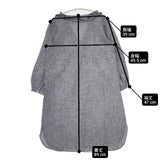 style+confort フリル コットン ストライプ チュニック ワンピース ブルー ホワイト レディース スティールエコンフォール【中古】6-0307M∞
