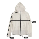 style+confort tricot スウェット ジップアップ パーカー ライトグレー レディース スティールエコンフォール【中古】6-0101M∞