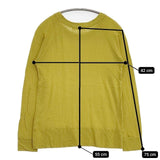 NOUVELLES DU PARADIS PLC9302A コットン 長袖Ｔシャツ カットソー ロンＴ イエロー系 レディース ヌーベルドゥパラディ【中古】6-0101M∞