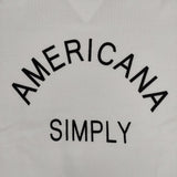 AMERICANA ロゴ トレーナー スウェット ホワイト レディース アメリカーナ【中古】6-0101M∞