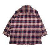 style+confort チェック ネル 長袖シャツ レッド ネイビー レディース スティールエコンフォール【中古】5-1020T∞