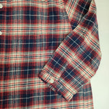 style+confort チェック ネル 長袖シャツ レッド ネイビー レディース スティールエコンフォール【中古】5-1020T∞