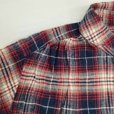 style+confort チェック ネル 長袖シャツ レッド ネイビー レディース スティールエコンフォール【中古】5-1020T∞