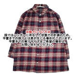 style+confort チェック ネル 長袖シャツ レッド ネイビー レディース スティールエコンフォール【中古】5-1020T∞