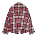 45R/45rpm インドネルチェックシャツジャケット 定価22000円 ジャケット レッド レディース フォーティーファイブアールピーエム【中古】5-1020T∞