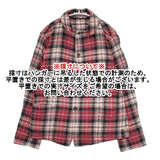 45R/45rpm インドネルチェックシャツジャケット 定価22000円 ジャケット レッド レディース フォーティーファイブアールピーエム【中古】5-1020T∞