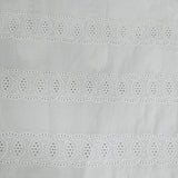 mizuiro-ind 刺繍 カットワーク 切替 コットン 日本製 半袖Ｔシャツ カットソー ホワイト レディース ミズイロインド【中古】6-0410S△